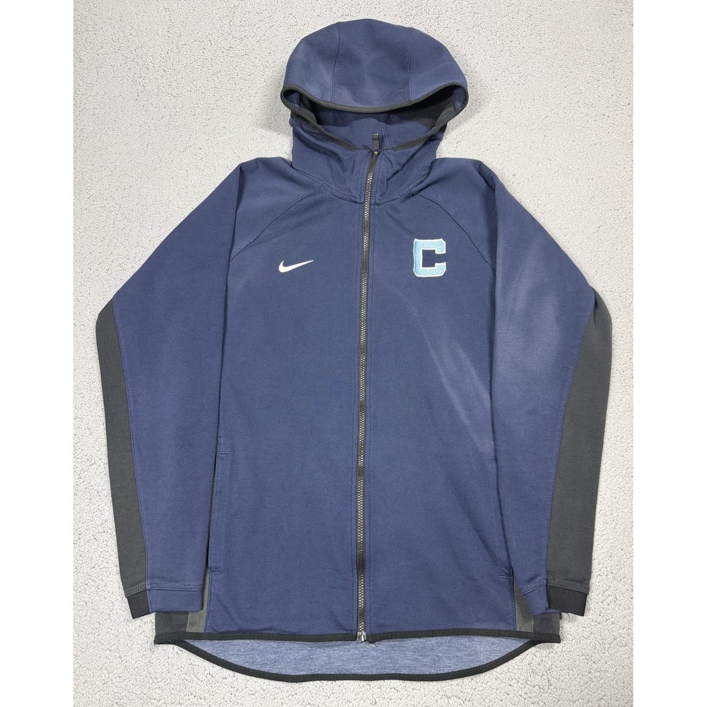 Nike Hoodie Mens MT Blue Full Zip Tall Training Jacket Pockets C Logo DN6213-419